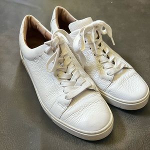 Frye Ivy White Leather Sneakers 8.5